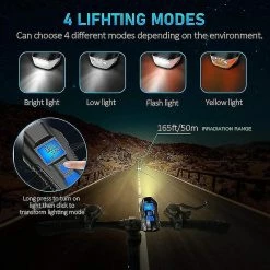 Unbranded Night Set, Multifunctional Stopwatch Bicycle Lights Speaker Front And Rear, Waterproof Bike Usb Rechargeable With Tail Lights -Bikes Shop 478843374 max