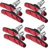 Unbranded 4 Pairs V Bike Brake Pads Bicycle Brake Blocks Set 70 Mm Bicycle Brake Pads