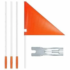 Unbranded Dropship-safety Flag With Pole,6 Foot Adjustable High Visibility Bike Flag, Brightly Colored Waterproof Safety Flag For Kids Bik