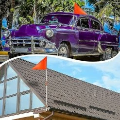 Unbranded Dropship-safety Flag With Pole,6 Foot Adjustable High Visibility Bike Flag, Brightly Colored Waterproof Safety Flag For Kids Bik -Bikes Shop 496706909 max