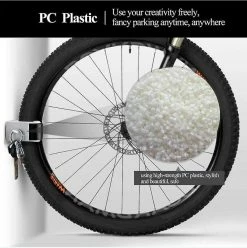 Unbranded Bicycle Parking Buckle Wall Mount Mtb Road Bike Vertical Storage Rack Clip Bike Rack Buckles Mtb Bike -Bikes Shop 501222194 max