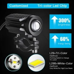 Unbranded Portable Led Bulb For Motorcycle Headlight 9-30v Scooter E-bike Fog Lamp Bulb -Bikes Shop 503184292 max