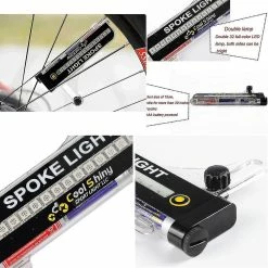 Unbranded 32 Led Motorcycle Cycling Bicycle Bike Wheel Signal Tire Spoke Light 21 Changes -Bikes Shop 506011154 max
