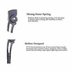 Unbranded Lightweight Bike Kickstand Cycling Alloy Adjustable Length Stand For 22-27 Inch -Bikes Shop 507600940 max