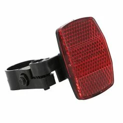 Unbranded Stickers Mount Safe Reflector Rear Warning Bike Trailer Reflective Film Reflective Tape Decals Accessories (red)
