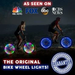 Unbranded Led Bike Wheel Lights With Batteries Included! Visible From All Angles For Ultimate Safety