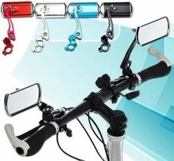 Unbranded 1 Pair Adjustable Bicycle Mirror Bicycle Rear View Mirror Safety Mountain Bike Cycling -Bikes Shop 531697458 max 1