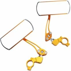 Unbranded 1 Pair Adjustable Bicycle Mirror Bicycle Rear View Mirror Safety Mountain Bike Cycling