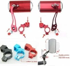 Unbranded 1 Pair Adjustable Bicycle Mirror Bicycle Rear View Mirror Safety Mountain Bike Cycling -Bikes Shop 531700277 max