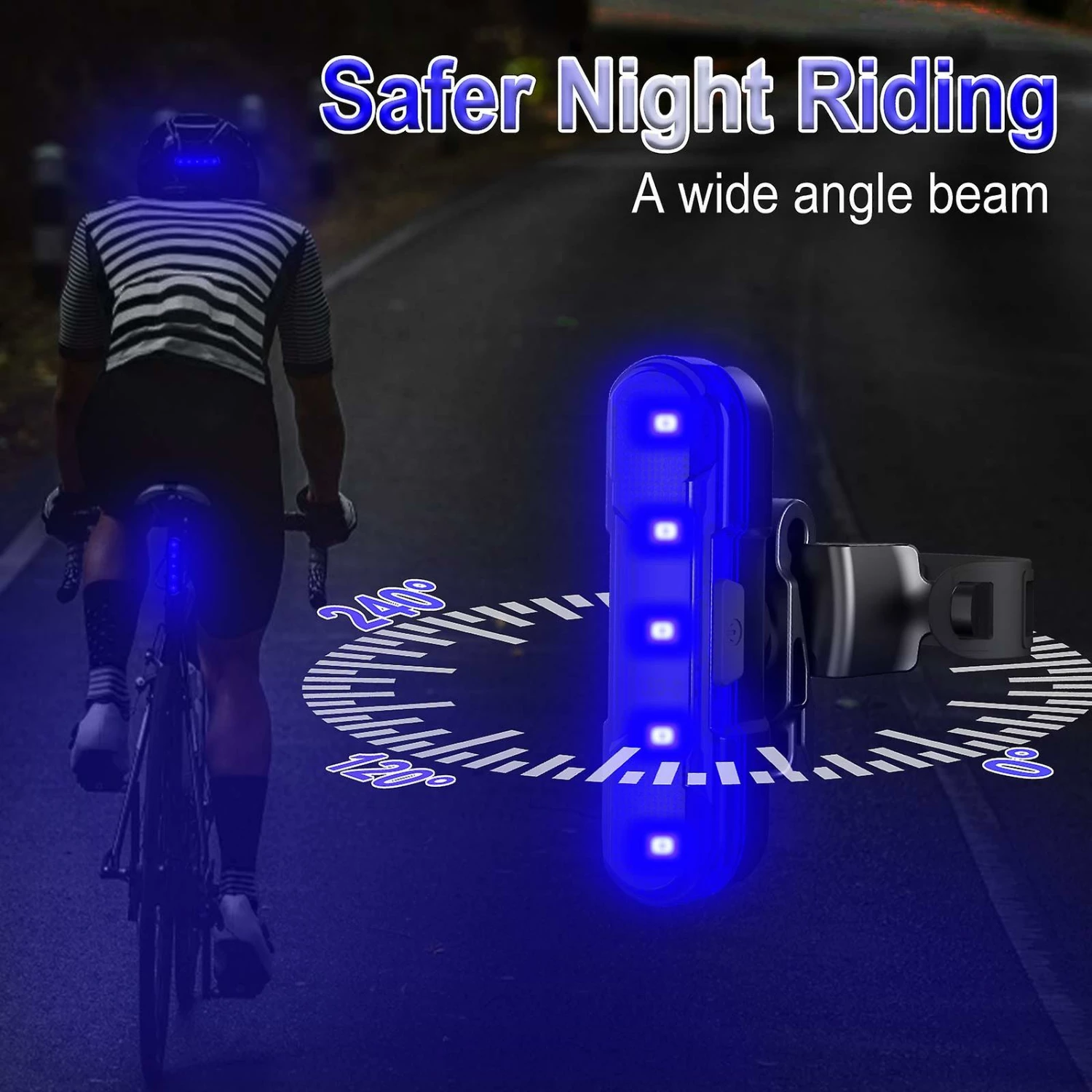 Unbranded 2 Pack Waterproof Usb Rechargeable Bike Rear Lights With 4 Light Modes For Cycling Safety 4 Unbranded 2 Pack Waterproof Usb Rechargeable Bike Rear Lights With 4 Light Modes For Cycling Safety - Image 4