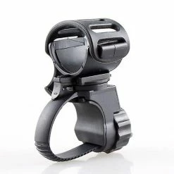 Unbranded Universal 90360 Degree Rotating Bike Bicycle Handlebar Led Flashlight Torch Mount Clamp Clip Holder Grip Bracket (black)