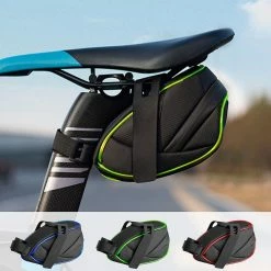 Unbranded Bike Under Seat Bag Durable Bicycle Saddle Bag Lightweight Cycling Rear Frame Pouch Built-in Controller Fluorescent Lamp Design -Bikes Shop 537381618 max