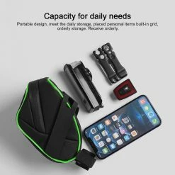 Unbranded Bike Under Seat Bag Durable Bicycle Saddle Bag Lightweight Cycling Rear Frame Pouch Built-in Controller Fluorescent Lamp Design -Bikes Shop 537381631 max