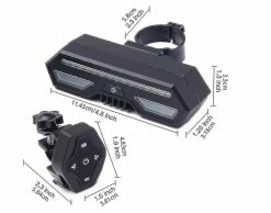 Unbranded Bike Light, Bicycle Tail Light With Turn Signal-wireless Remote Control Waterproof Bicycle Tail Light-usb Rechargeable -Bikes Shop 544300890 max