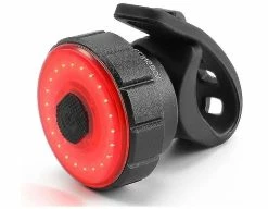 Unbranded Brake Sensing Rear Lights Smart Bike Tail Light Extra Bright Led Warning Bicycle Flashlight Usb Rechargeable Road Cycling Lights(black)