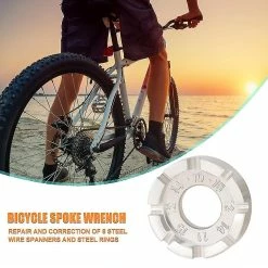 Unbranded Bicycle Spoke Nipple Wrench 8 Way Groove Bike Wheel Rim Adjuster Spanner Galvanized Repair Service Tool Key -Bikes Shop 548489214 max