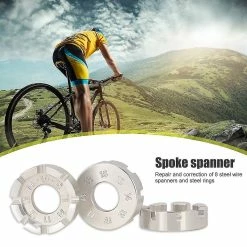 Unbranded Bicycle Spoke Nipple Wrench 8 Way Groove Bike Wheel Rim Adjuster Spanner Galvanized Repair Service Tool Key -Bikes Shop 548489215 max