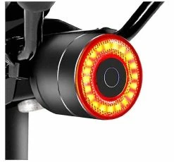 Unbranded Bike Smart Brake Sensor Taillight Led Usb Rechargable Cycling Saddle Seatpost Rear Light Alloy Waterproof Bicycle Warning Lamp Saddle Seatpost Rear Li