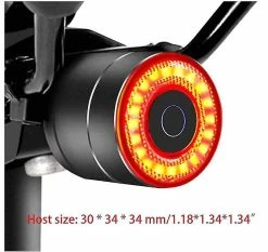 Unbranded Bike Smart Brake Sensor Taillight Led Usb Rechargable Cycling Saddle Seatpost Rear Light Alloy Waterproof Bicycle Warning Lamp Saddle Seatpost Rear Li -Bikes Shop 553166624 max