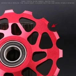 Unbranded 2x 15t 7075 Bicycle Rear Derailleur Pulley Road Bike Guide Roller Tensioner Part Cycling,black -Bikes Shop 554491017 max