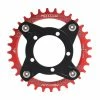 Unbranded E-bike Crankset 104bcd For Mid-drive Aluminum Alloy Electric Bike Accessories,red 32t