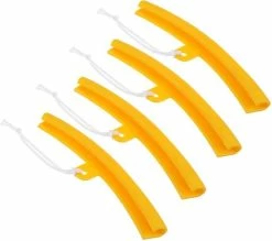 1mor Xinxu Wheel Rrim Protector Durable Rubber Alloy Wheel Protection Rim Edge Protection Motorcycle Car Bike Rim Protectors For Avoid Tire Wear-yellow4pc