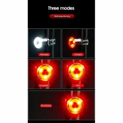 Unbranded Bike Lights Waterproof Flash Tail Light Bike Rear Tail Light Red -Bikes Shop 563618072 max