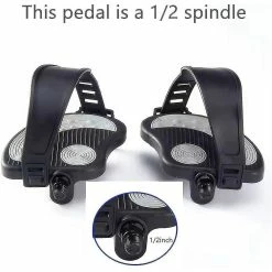 Promotional Product Exercise Bike Pedals With Straps, 9/16inch -Bikes Shop 572732096 max