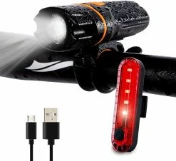 Unbranded Bike Lights, Super Bright Bike Front Light , Light Torch With Usb Tail (usb Cable Included)