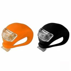 Unbranded Led Silicone Mountain Bike Bicycle Front Rear Lights Set Push Cycle