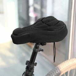 Unbranded Mountain Bicycle Saddle Seat Cover Thick Breathable Seat Soft Foam Bike Seat