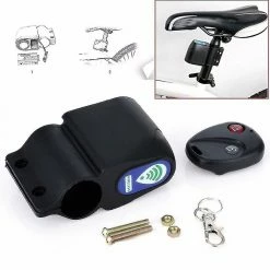 Unbranded Wireless Alarm Lock Bicycle Bike Security System With Remote Control