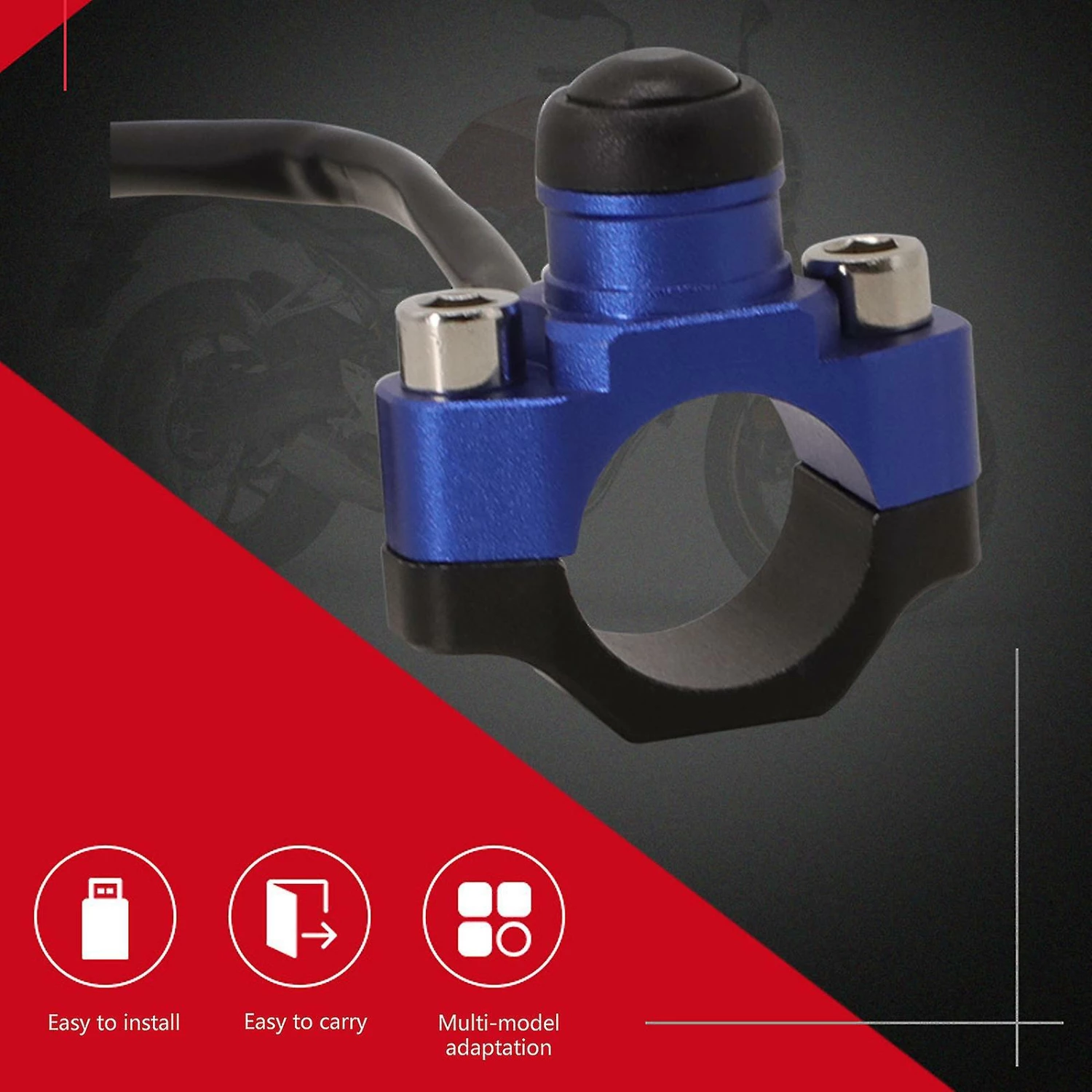 Boom Dirt Bike Button Switch On Off Engine Starter Stop Switch For 125-530 Motocross Gold 4 Boom Dirt Bike Button Switch On Off Engine Starter Stop Switch For 125-530 Motocross Gold - Image 4