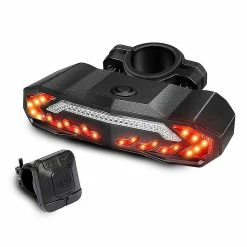 Unbranded Elecpow Bicycle Alarm Taillight Anti Theft Usb Rechargeable Waterproof Bike Rear Tail Light Turn Signal Warning Brake Light