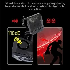 Unbranded Elecpow Bicycle Alarm Taillight Anti Theft Usb Rechargeable Waterproof Bike Rear Tail Light Turn Signal Warning Brake Light -Bikes Shop 585126211 max