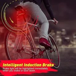 Unbranded Elecpow Bicycle Alarm Taillight Anti Theft Usb Rechargeable Waterproof Bike Rear Tail Light Turn Signal Warning Brake Light -Bikes Shop 585126272 max