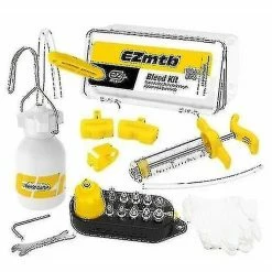 Unbranded Bicycle Small Parts Bike Hydraulic Disc Brake Bleed Tool Bleeder Kit Mtb Road Bike Brake Bleeding Kit Bike Mineral Oil Fluid Set Metal Adapter