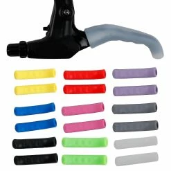 Unbranded 1 Pair Shock Absorption Scratch Proof Bicycle Brake Handlebar Covers Easy Installation Non-slip Silicone Bicycle Brake Handle Sleeves Bike Accessories -Bikes Shop 585142171 max