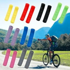 Unbranded 1 Pair Shock Absorption Scratch Proof Bicycle Brake Handlebar Covers Easy Installation Non-slip Silicone Bicycle Brake Handle Sleeves Bike Accessories -Bikes Shop 585142178 max