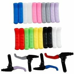 Unbranded 1 Pair Shock Absorption Scratch Proof Bicycle Brake Handlebar Covers Easy Installation Non-slip Silicone Bicycle Brake Handle Sleeves Bike Accessories -Bikes Shop 585142184 max