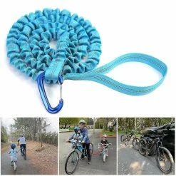 Unbranded Shock Absorbing Alloy Buckle Nylon Bike Tow Rope Child Bike Stretchy Trailer Rope For Outdoor -Bikes Shop 585143584 max