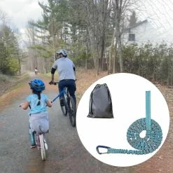 Unbranded Shock Absorbing Alloy Buckle Nylon Bike Tow Rope Child Bike Stretchy Trailer Rope For Outdoor -Bikes Shop 585143585 max