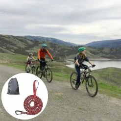 Unbranded Shock Absorbing Alloy Buckle Nylon Bike Tow Rope Child Bike Stretchy Trailer Rope For Outdoor -Bikes Shop 585143586 max