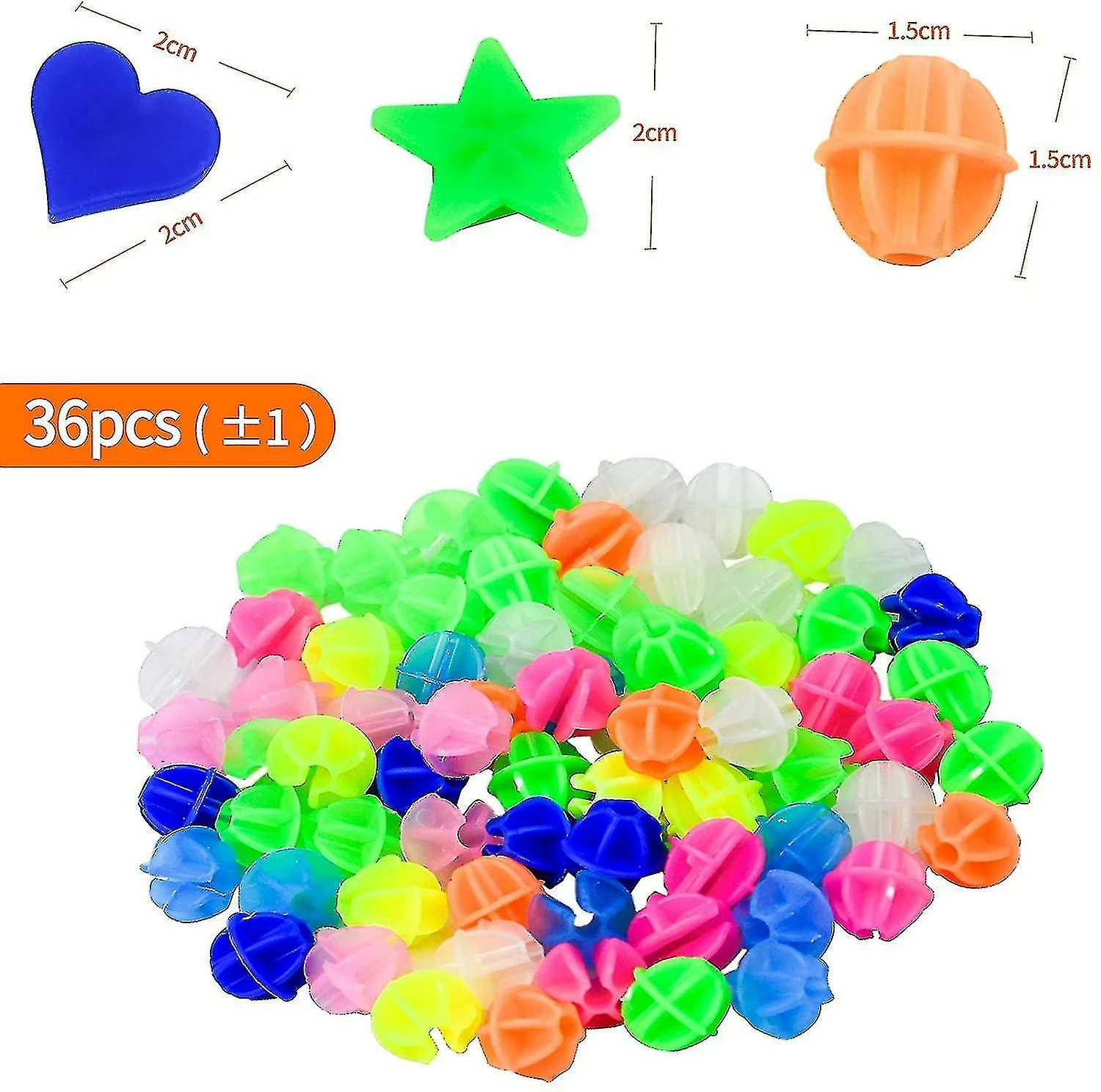 Unbranded 144pcs Bike Spokes Beads - Plastic Bicycle Spokes Wheel Decorations, Assorted Colours Spoke Clips, Round Beads, Heart And Star For Boys Girls Children 2 Unbranded 144pcs Bike Spokes Beads - Plastic Bicycle Spokes Wheel Decorations, Assorted Colours Spoke Clips, Round Beads, Heart And Star For Boys Girls Children - Image 2