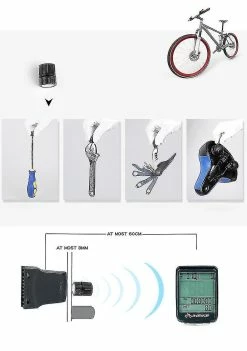 Unbranded Sl Waterproof Bike Computer Wireless Cycling Odometer Speedometer With Led Digital Rate -Bikes Shop 595408566 max