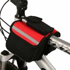 Unbranded Fashion Bicycle Frame Bag Double Pouch Cycling For Cell Phone Front Head Top Tube Bike Travel Bags Accessories -Bikes Shop 597180421 max