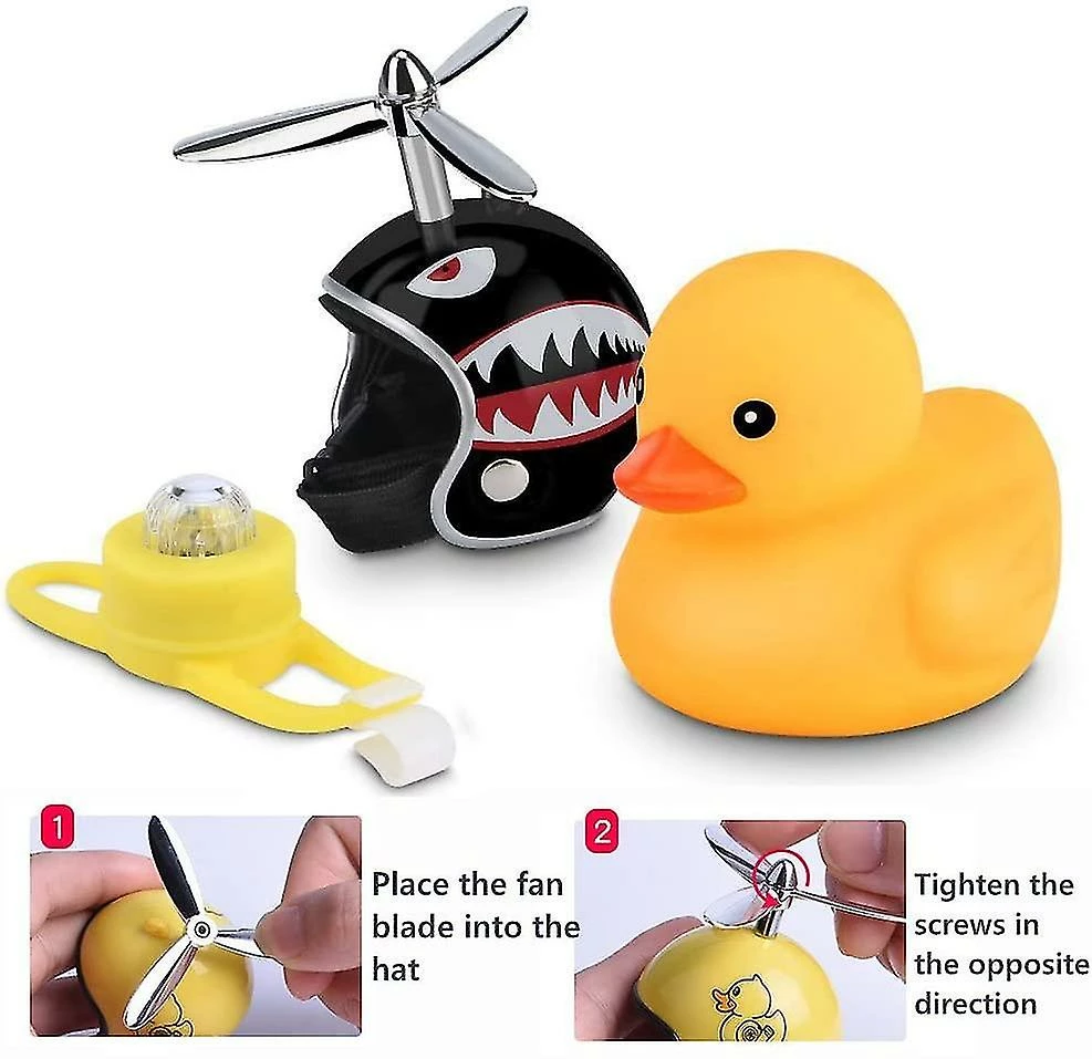 Mryenc Duck Bike Bell, Rubber Duck Bike Accessories With Led Light 3 Mryenc Duck Bike Bell, Rubber Duck Bike Accessories With Led Light - Image 3