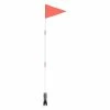 Mryenc 1 Set Bike Safety Flag Fiberglass Pole Children"s Tail Triangular Flag