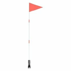 Mryenc 1 Set Bike Safety Flag Fiberglass Pole Children"s Tail Triangular Flag