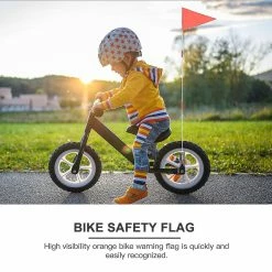 Mryenc 1 Set Bike Safety Flag Fiberglass Pole Children"s Tail Triangular Flag -Bikes Shop 597396666 max